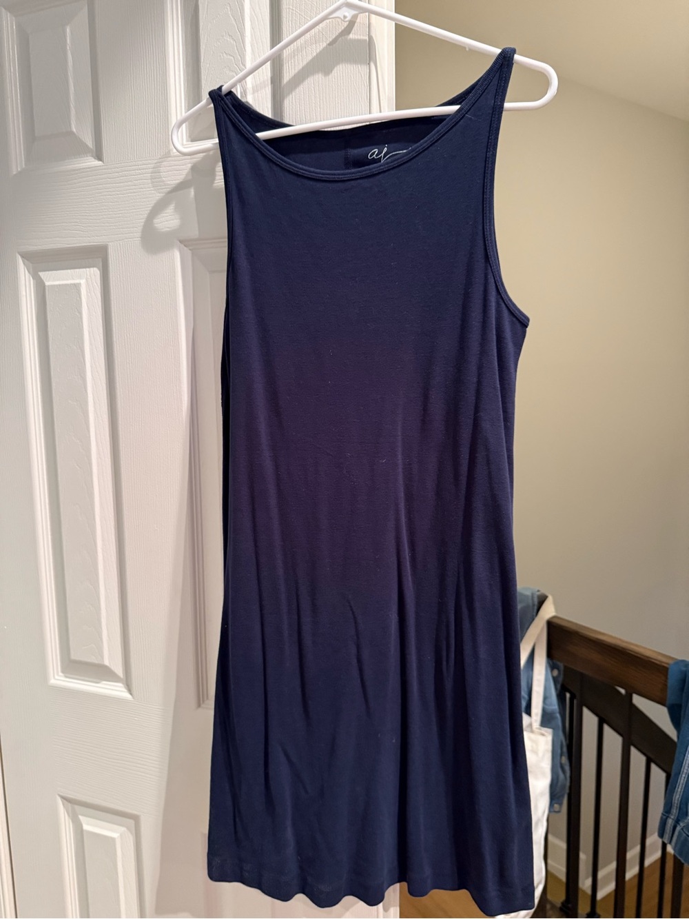 Navy Sleeveless Tank Dress